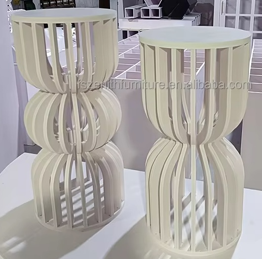 Wedding Display Plinth Cake Stand White Round — Avion Luxe event rental