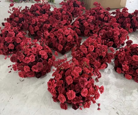 Red Rose Flower Ball 50cm — Avion Luxe event rental