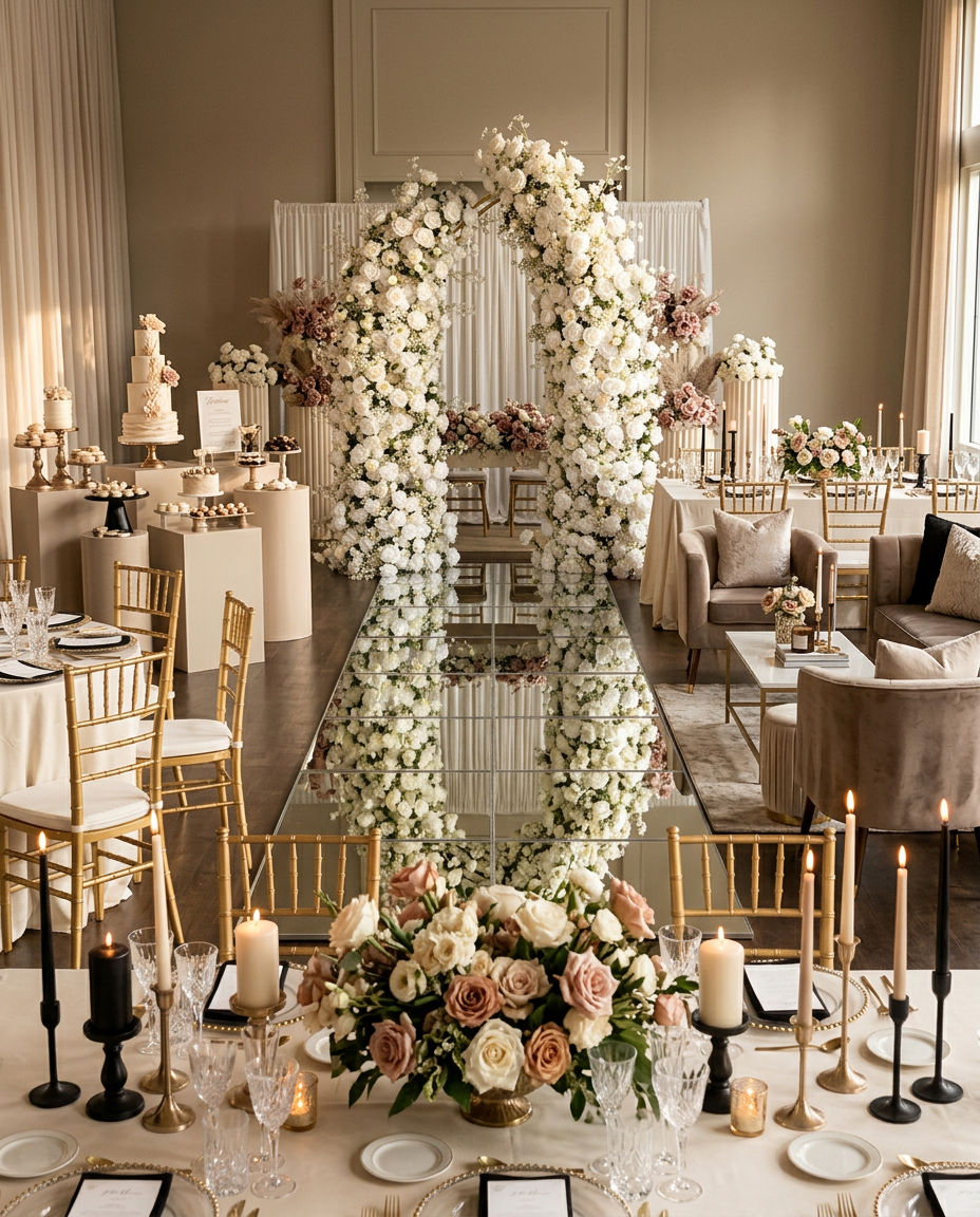 Example of the decor scope included with The Luxe Experience
